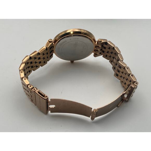 Michael Kors Women's Darci Rose Gold Tone Watch 39mm New Battery - Wrist 5.5 WR - Picture 9 of 10